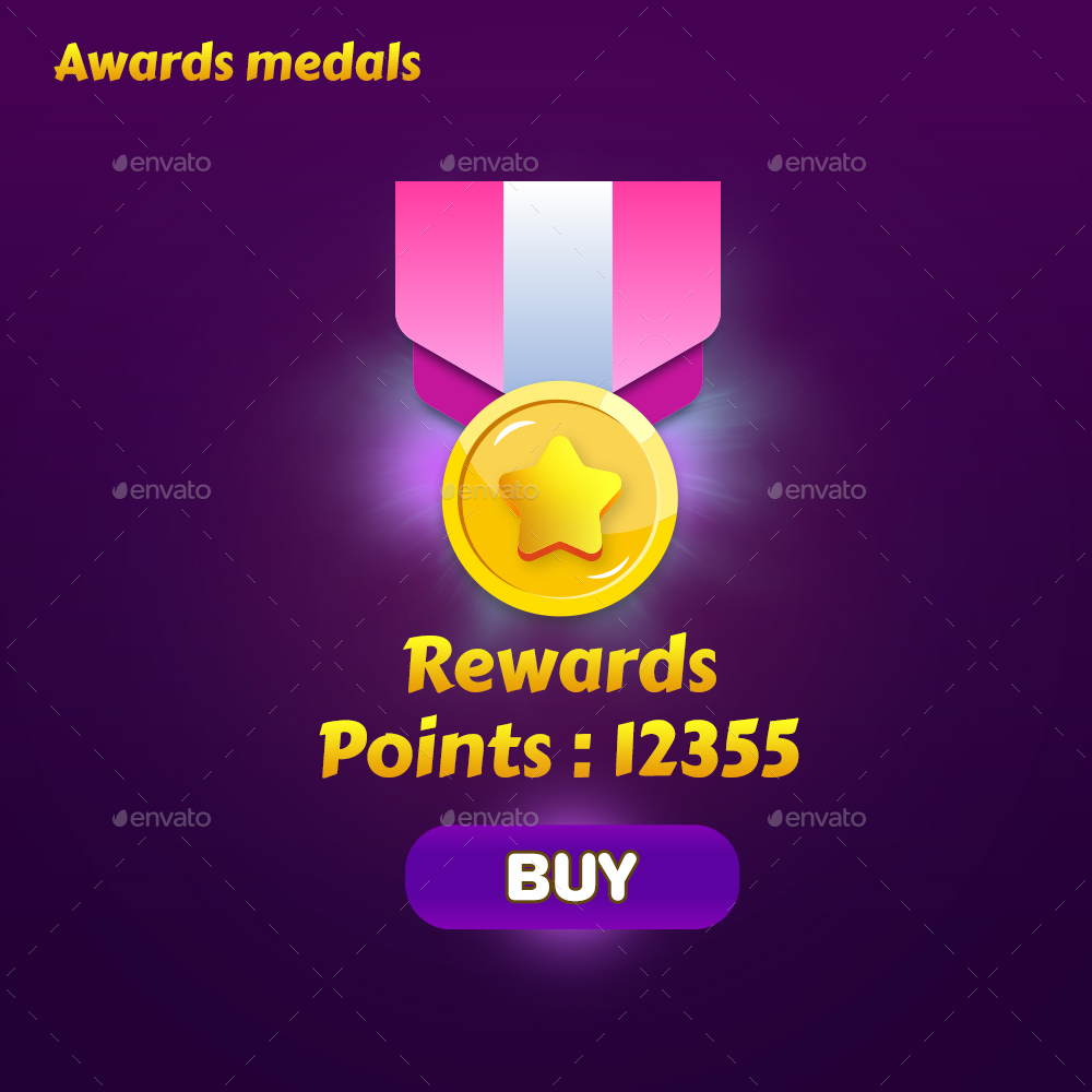 Awards Medals For Games, Game Assets GraphicRiver